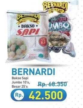 Promo Harga Bernardi Bakso Sapi Jumbo, Besar 25 pcs - Hypermart