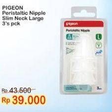 Promo Harga PIGEON Peristaltic Nipple Slim Neck 3 pcs - Indomaret