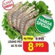 Promo Harga Udang Peci AK 75-100 per 100 gr - Superindo