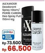 Promo Harga Alexander/Pierre Cardin Deo Spray  - Indomaret