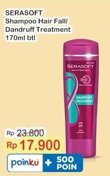 Promo Harga Serasoft Shampoo Hairfall Treatment, Anti Dandruff 170 ml - Indomaret