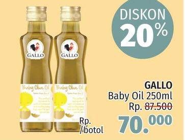 Promo Harga GALLO Extra Virgin Olive Oil 250 ml - LotteMart