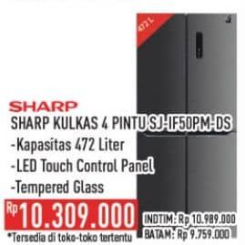 Sharp SJ-IF50PM-DS New Queen Series 2021  Harga Promo Rp10.309.000, Tersedia di toko-toko tertentu
INDTIM Rp. 10.989.000
Batam Rp. 9.759.000, Toko Tertentu