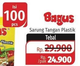 Promo Harga BAGUS Sarung Tangan Plastik Tebal 100 pcs - Lotte Grosir