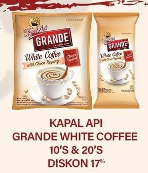 Promo Harga KAPAL API Grande White Coffee  - Hypermart