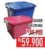 Promo Harga XAVIER X-box Container Mix 40 ltr - Hypermart