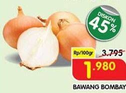 Promo Harga Bawang Bombay per 100 gr - Superindo