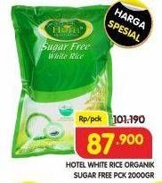 Promo Harga HOTEL Beras Sugar Free White Rice 2000 gr - Superindo