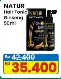 Promo Harga Natur Hair Tonic Gingseng 90 ml - Indomaret