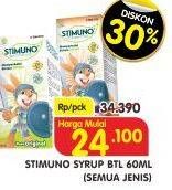 Promo Harga STIMUNO Restores Immunes Syrup All Variants 60 ml - Superindo