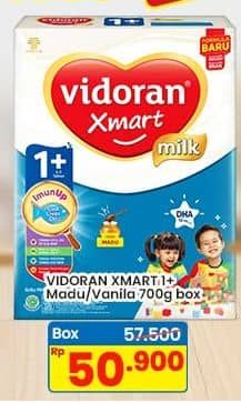 Promo Harga Vidoran Xmart 1+ Madu, Vanilla 725 gr - Indomaret