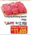 Promo Harga Daging Rendang Sapi Spesial per 100 gr - Hypermart