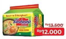 Promo Harga SEDAAP Mie Kuah Soto per 5 pcs 75 gr - Alfamart