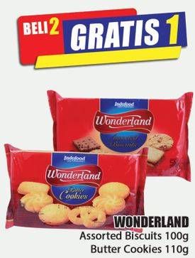 Promo Harga WONDERLAND Assorted Biscuit/ Butter Cookies  - Hari Hari