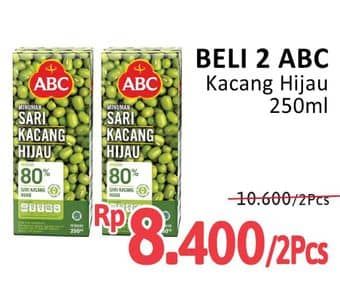 Promo Harga ABC Minuman Sari Kacang Hijau 250 ml - Alfamidi