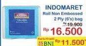 Promo Harga INDOMARET Tissue Roll 2 Ply Non Embossed 6 roll - Indomaret