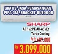 Promo Harga SHARP AH-A5VEY | AC 1/2PK  - Hypermart