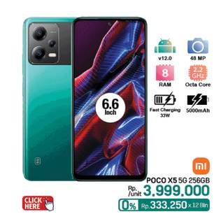Promo Harga Xiaomi Poco X5 5G  - LotteMart