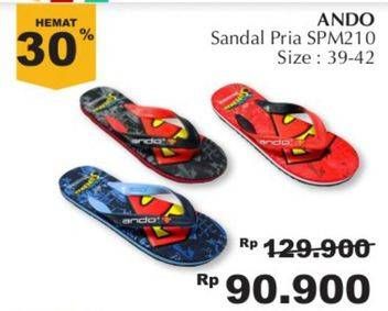 Promo Harga ANDO Sandal Pria SPM210  - Giant
