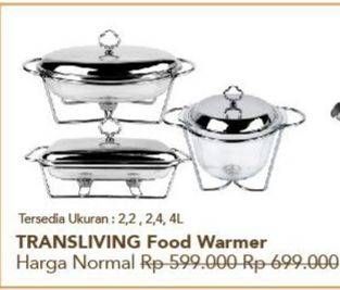 Promo Harga TRANSLIVING Food Warmer  - Carrefour