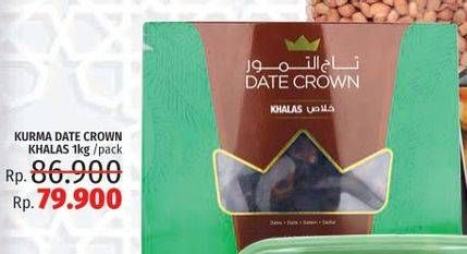Promo Harga DATE CROWN Kurma Premium 1 kg - LotteMart