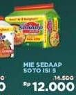 Promo Harga SEDAAP Mie Kuah Soto per 5 pcs 75 gr - Alfamidi