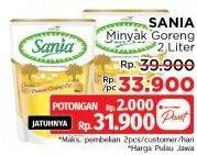 Promo Harga Sania Minyak Goreng 2000 ml - LotteMart