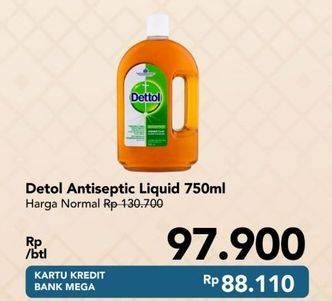 Promo Harga DETTOL Antiseptic Germicide Liquid 750 ml - Carrefour