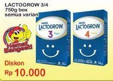 Promo Harga LACTOGROW 3 / 4 Susu Pertumbuhan All Variants 750 gr - Indomaret