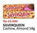 Promo Harga Silver Queen Chocolate Cashew, Almonds 58 gr - Alfamidi