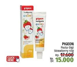 Promo Harga Pigeon Toothpaste for Children Strawberry 45 gr - LotteMart