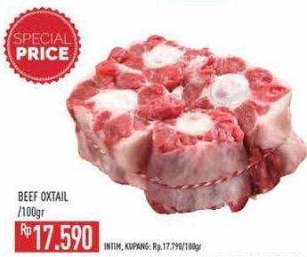 Promo Harga Oxtail Sapi per 100 gr - Hypermart