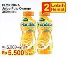 Promo Harga FLORIDINA Juice Pulp Orange per 2 botol 350 ml - Indomaret