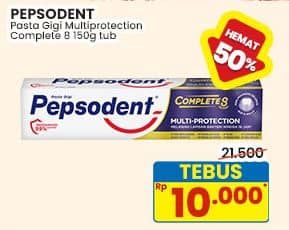 Promo Harga Pepsodent Pasta Gigi Complete 8 Actions Multi Protection 150 gr - Indomaret