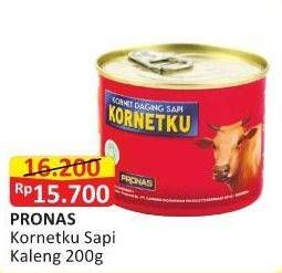 Promo Harga PRONAS Kornetku Corned Beef 200 gr - Alfamart