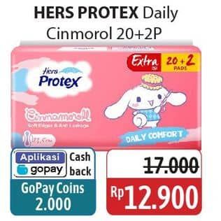 Promo Harga Hers Protex Daily Comfort 22 pcs - Alfamidi