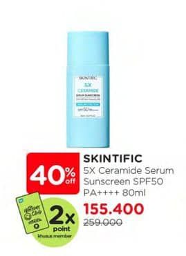 Promo Harga Skintific 5X Ceramide Serum Sunscreen 80 ml - Watsons