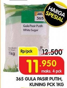 Promo Harga 365 Gula Pasir 1 kg - Superindo