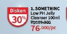 Promo Harga Somethinc Low pH Gentle Jelly Cleanser 100 ml - Guardian