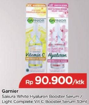 Promo Harga GARNIER Booster Serum Sakura White Hyaluron, Light Complete Vitamin C 30 ml - TIP TOP