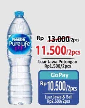 Promo Harga Nestle Pure Life Air Mineral 1500 ml - Alfamart