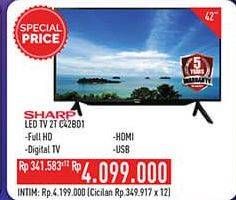 Promo Harga SHARP 2T-C42BD1i | LED TV 42"  - Hypermart