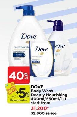 Promo Harga Dove Body Wash  - Watsons