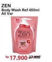 Promo Harga ZEN Anti Bacterial Body Wash All Variants 450 ml - Alfamart