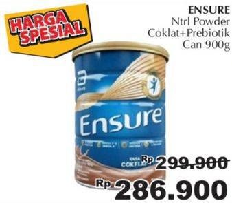 Promo Harga ENSURE Nutrition Powder FOS Cokelat 900 gr - Giant