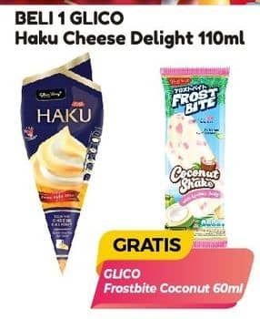 Promo Harga Glico Haku Tokyo Cheese Delight 110 ml - Alfamart