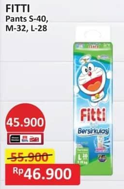 Promo Harga Fitti Pants S40, M32, L28 28 pcs - Alfamart