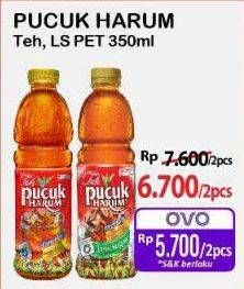 Promo Harga Teh Pucuk Harum Minuman Teh Less Sugar, Jasmine 350 ml - Alfamart