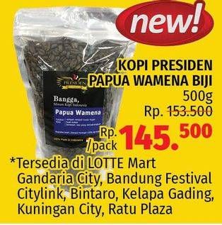 Promo Harga Kopi Presiden Papua Speciallity 500 gr - LotteMart
