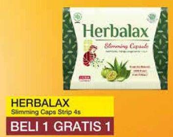 Promo Harga HERBALAX Slimming Capsule 4 pcs - Yogya